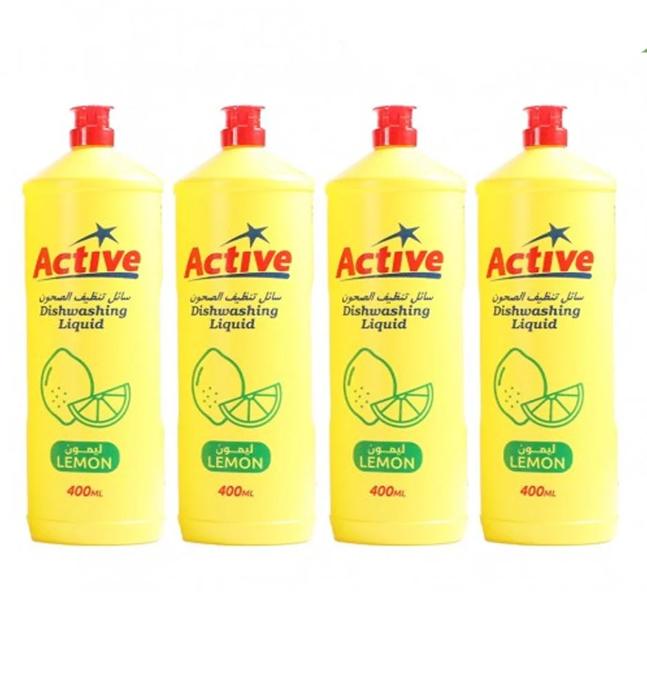 Active Lemon Dishwashing Liquid 400ml × 4 pcs