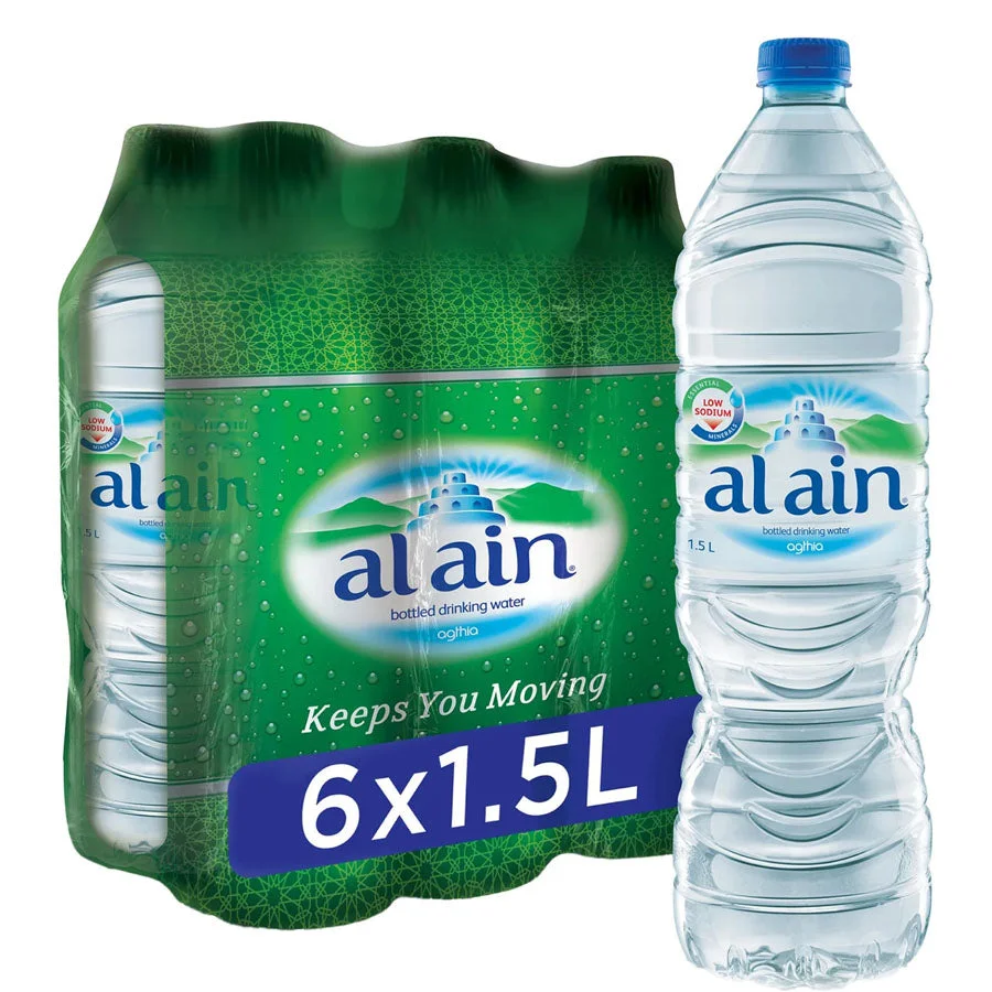Al Ain Bottled Drinking Water Low Sodium 6 x 1.5 Litres