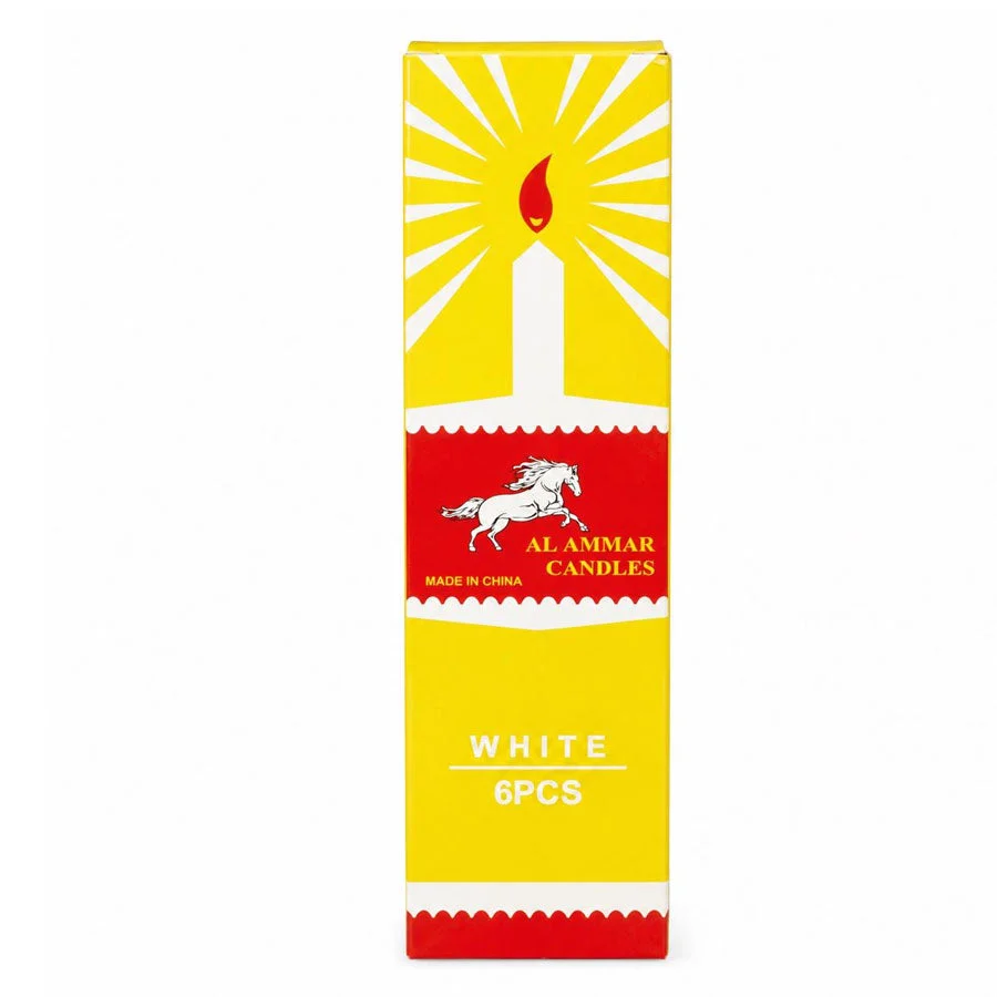 Al Ammar White Candles 6PCS