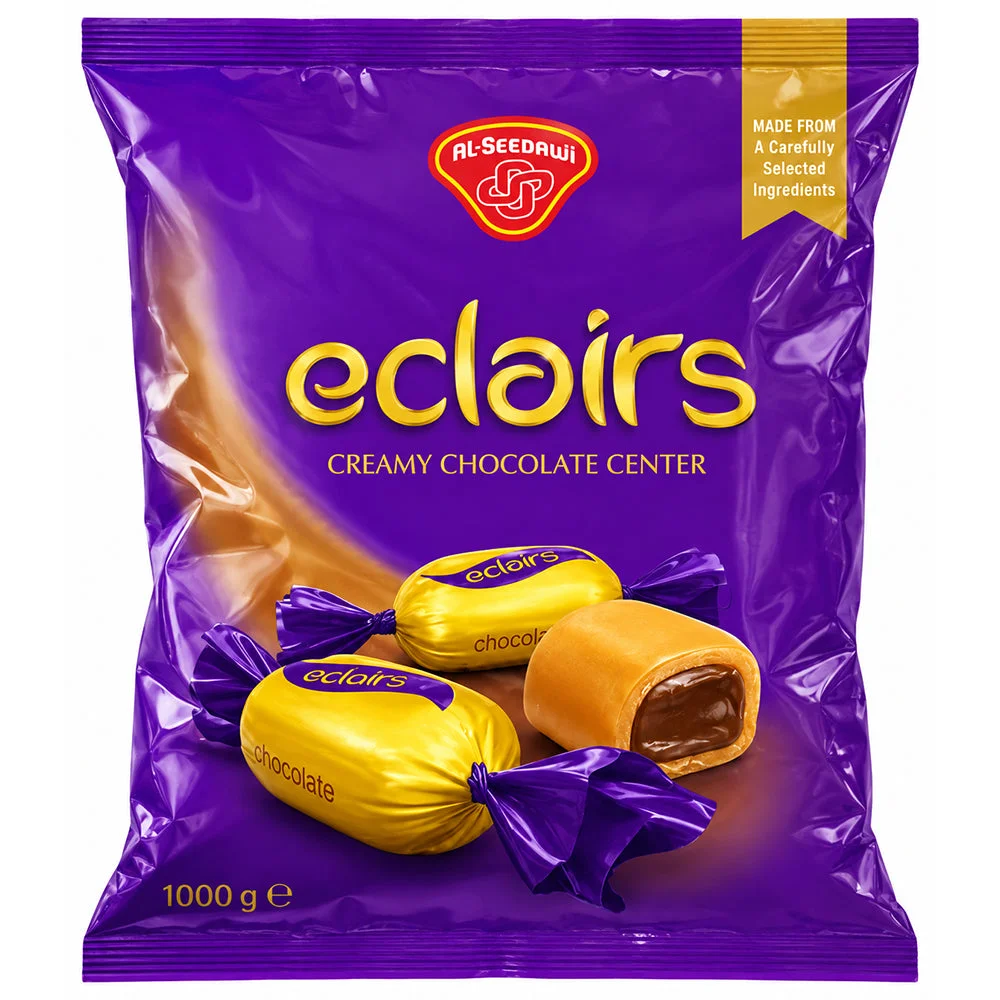 Al Seedawi Eclairs Creamy Chocolate Center Candy 1000g