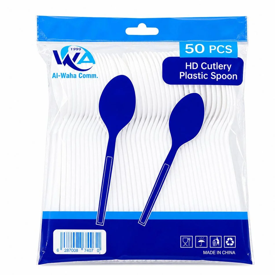 Al Waha HD Plastic Spoons 50pcs