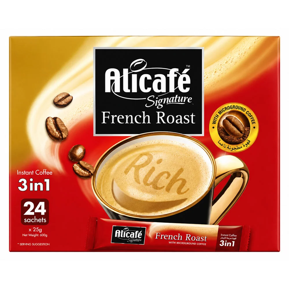 Alicafé Signature French Roast 3 in 1 Instant Coffee 24 x 25g (600g)