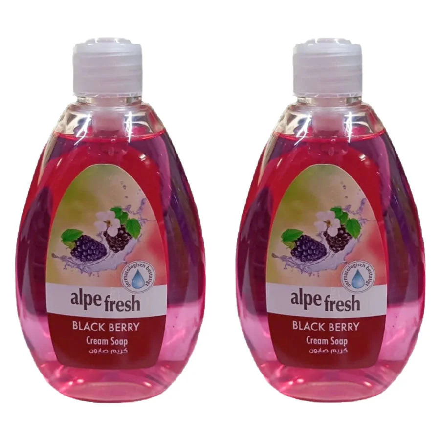 Alpe Fresh Black Berry Cream Hand Soap 2 × 500ml