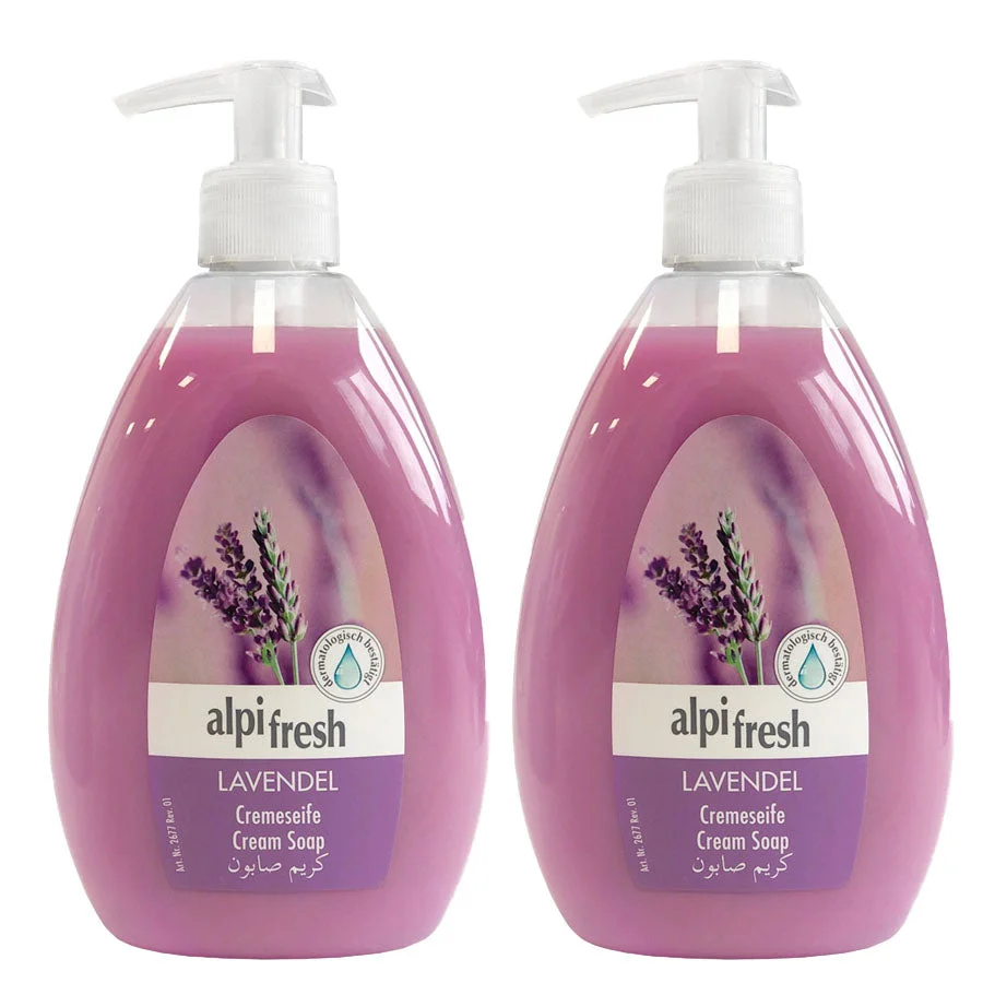 Alpe Fresh Lavender Cream Hand Soap 2 × 500ml