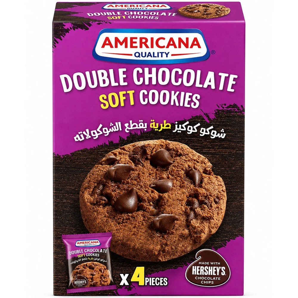 Americana Double Chocolate Soft Cookies 4 Pieces