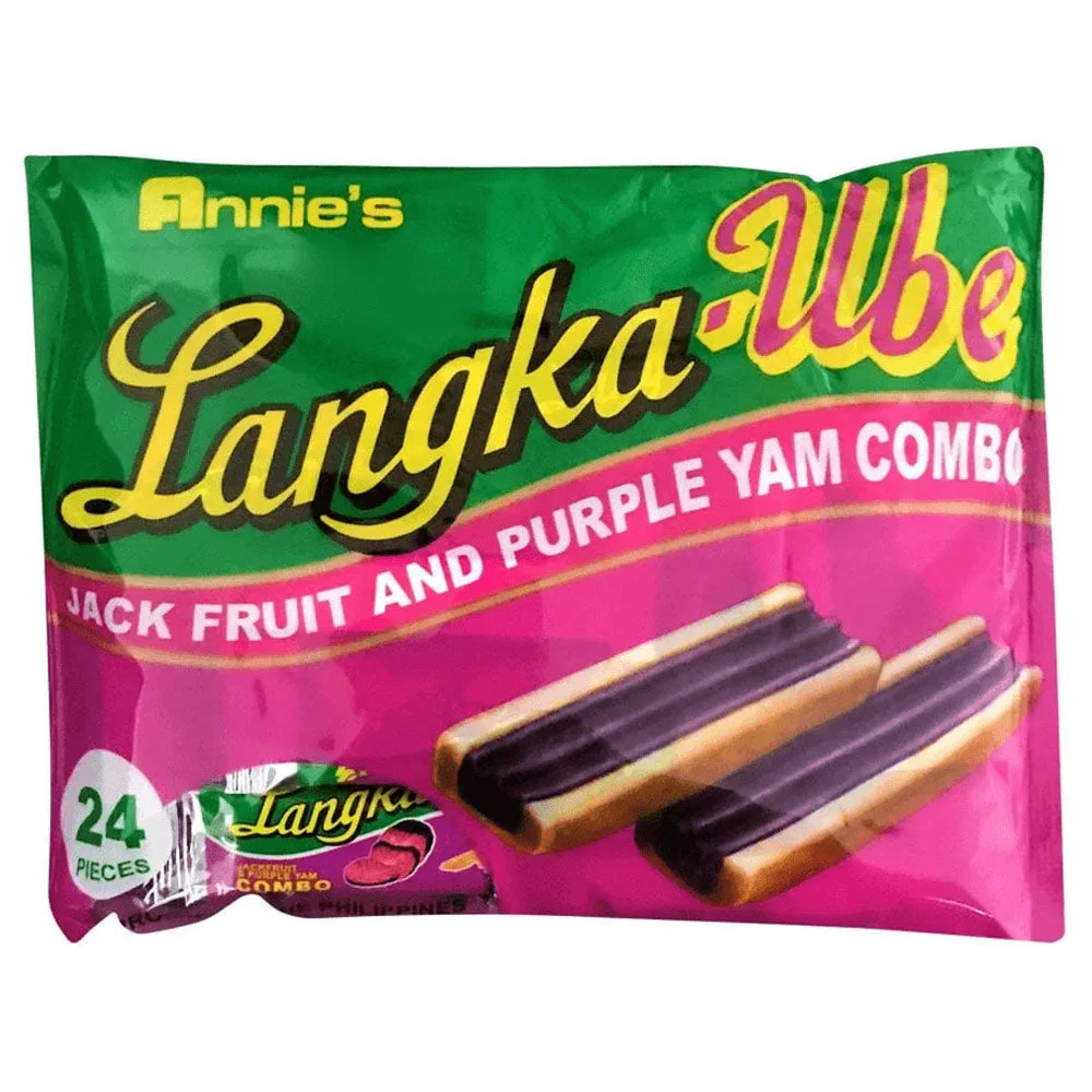 Annie’s Langka-Ube Wafer Rolls Jackfruit & Purple Yam Combo 24pcs