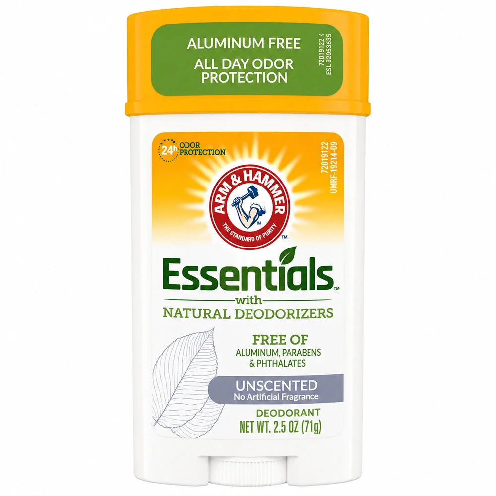 Arm & Hammer Essentials Unscented Deodorant 71g