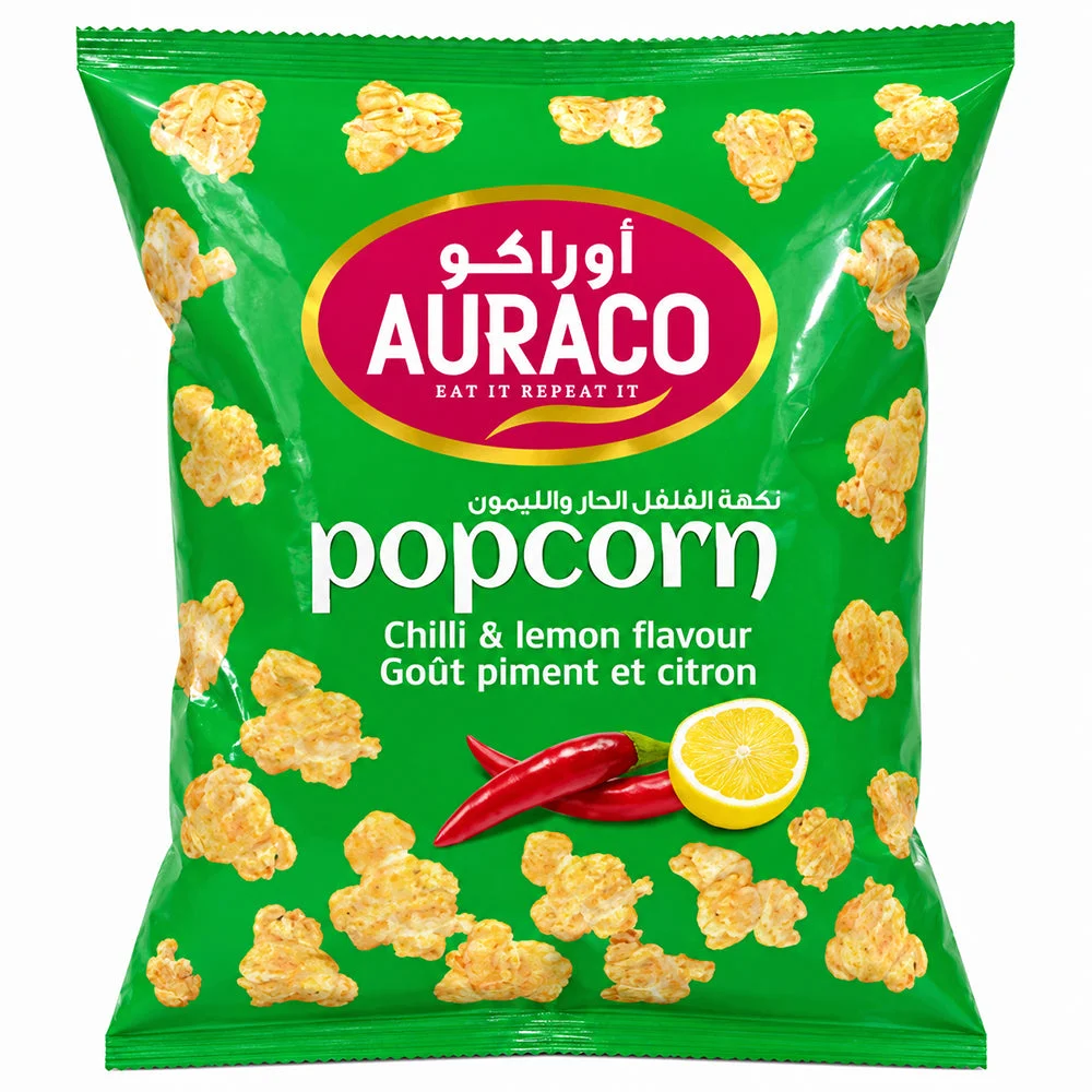 Auraco Popcorn Chilli & Lemon Flavour 18g