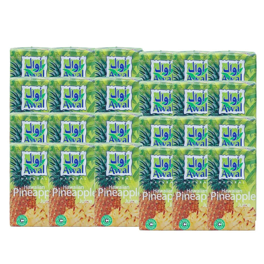 Awal Hawaiian Pineapple Juice 24 × 200ml
