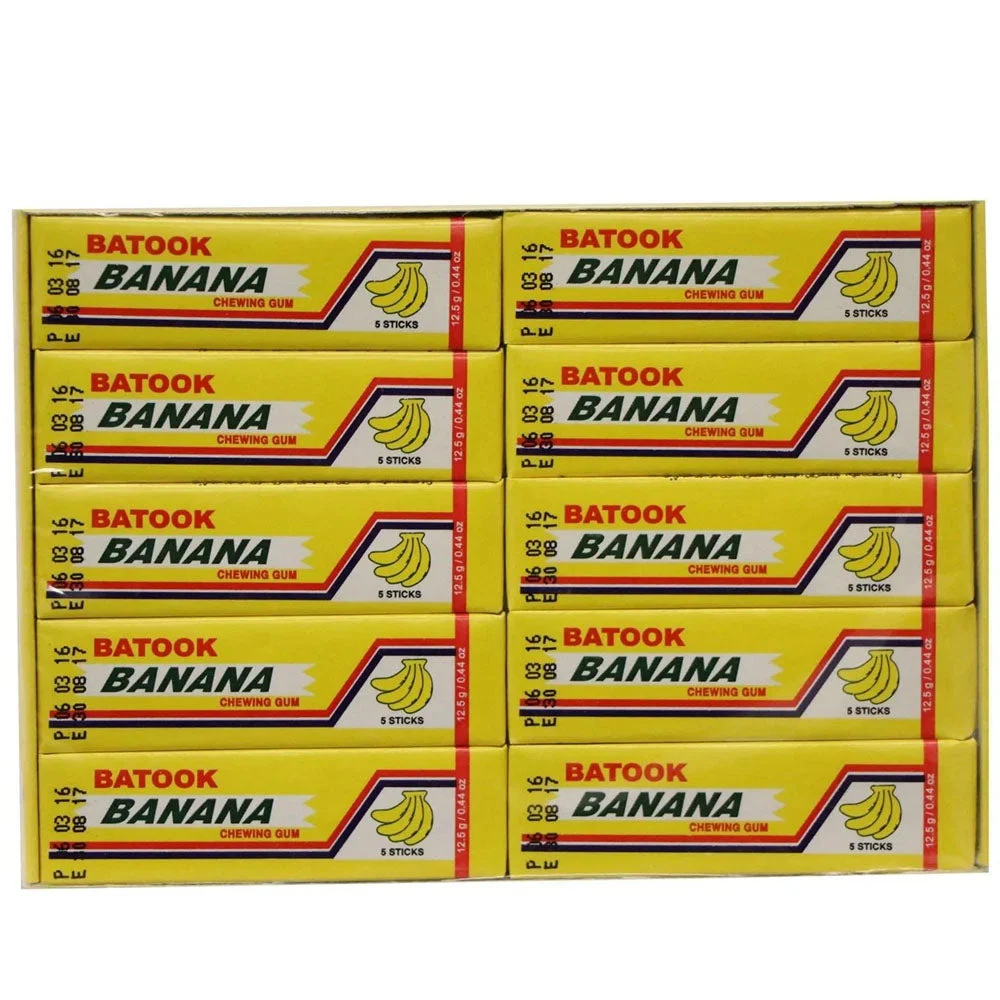 Batook Banana Chewing Gum 5 × 20 Pieces