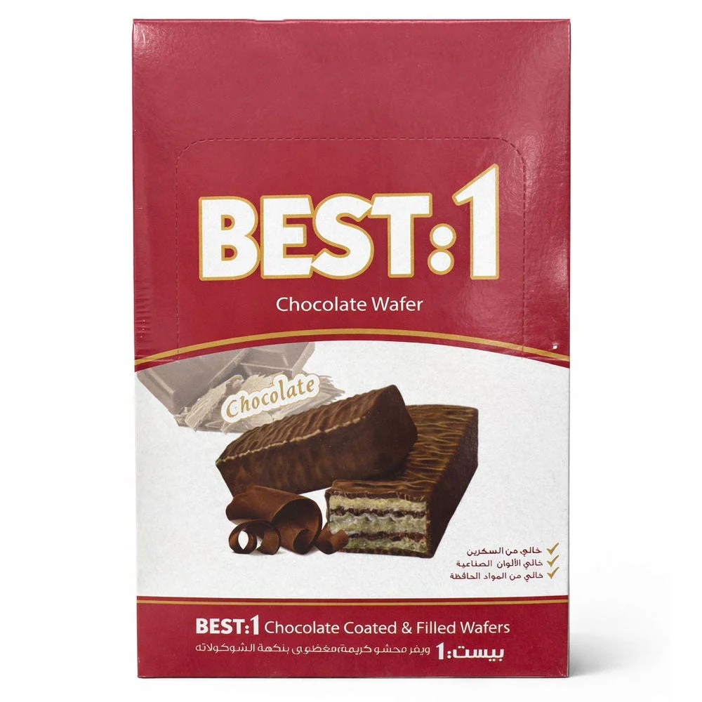 BEST:1 Chocolate coated & filled Wafer Bars 24 × 20 g