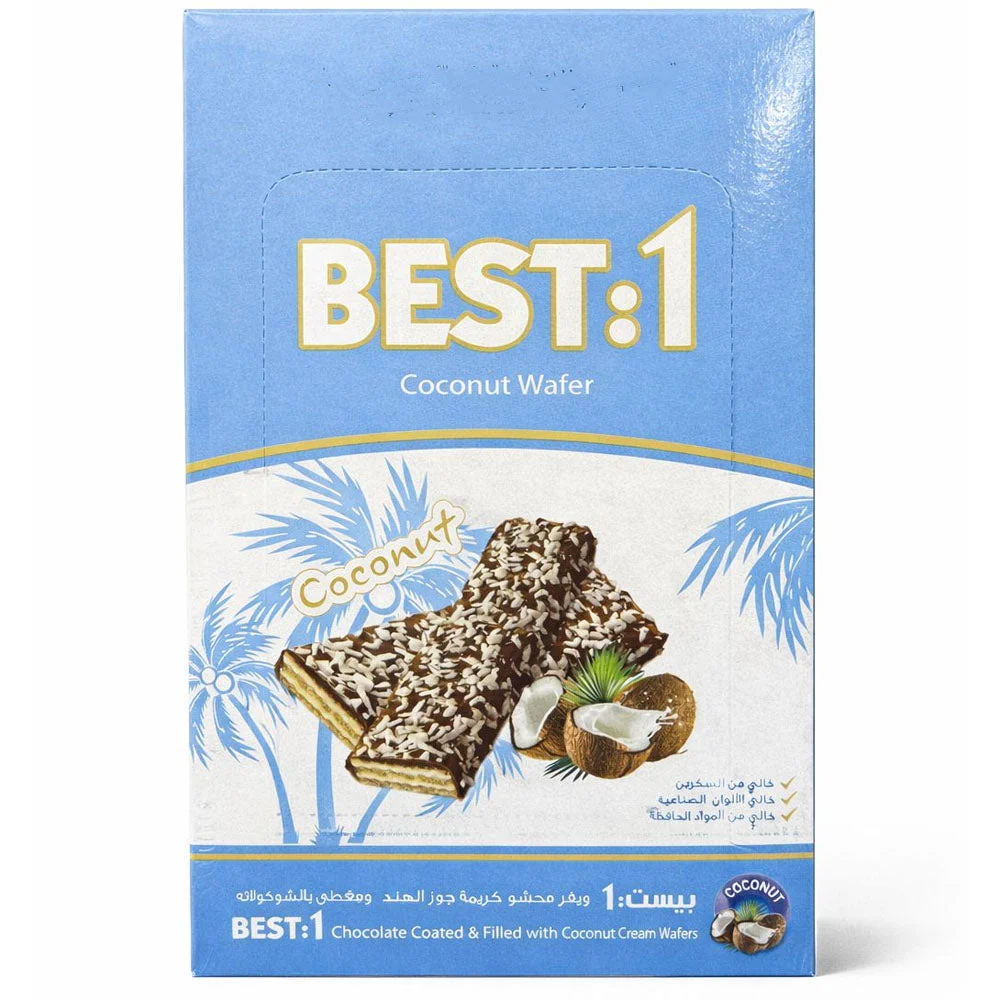 BEST:1 Coconut Chocolate Wafer Bars 20g x 24pcs
