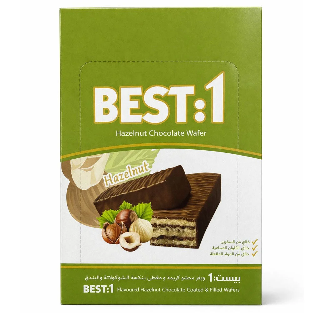 BEST:1 Hazelnut Chocolate Wafer Bars 24 × 20 g