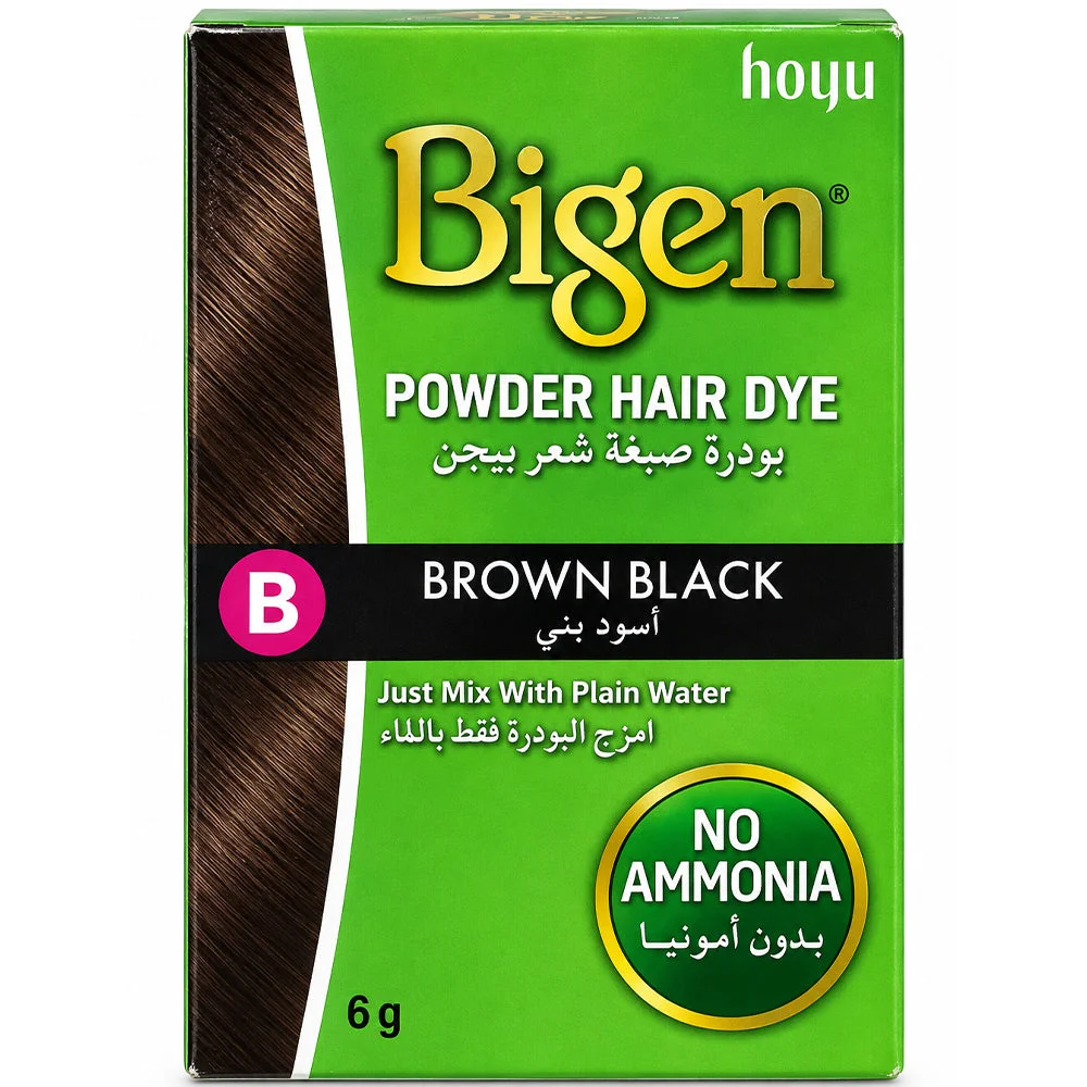 Bigen Powder Hair Dye B Brown Black 6g