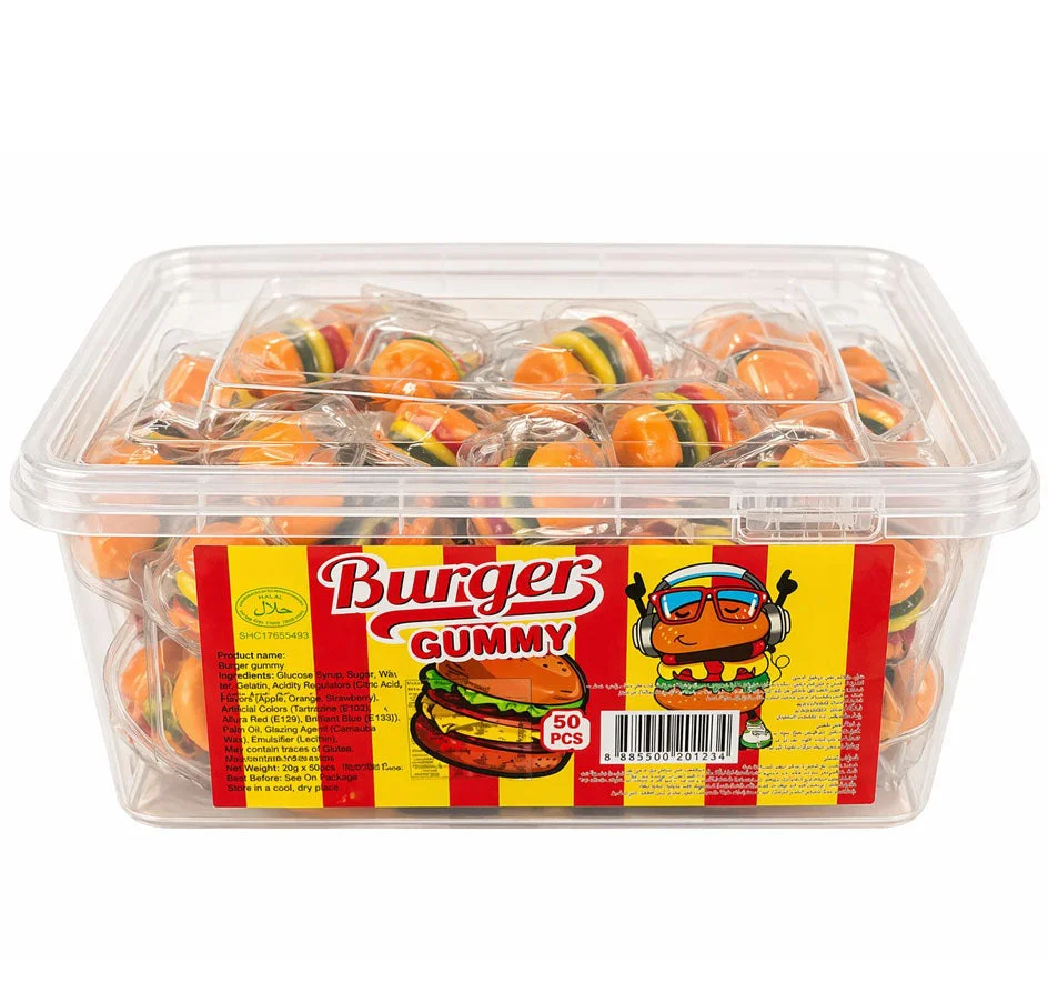 Burger Gummy Candy 50 Pcs