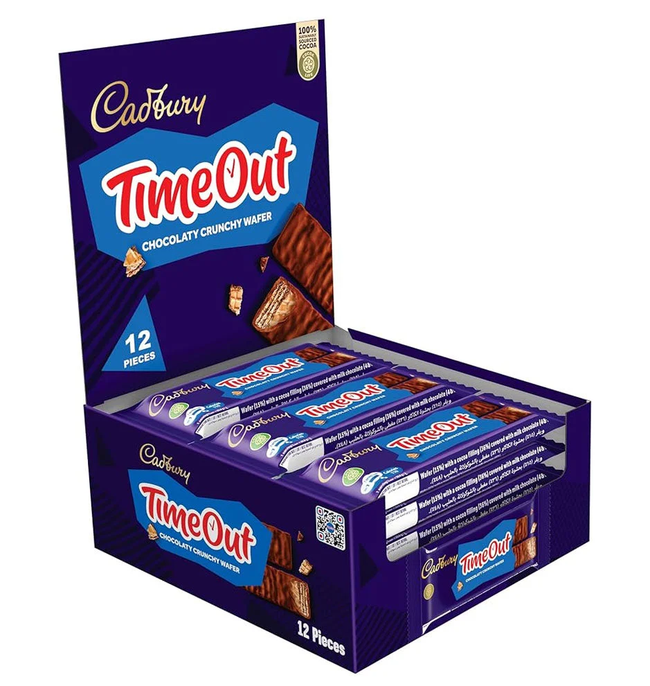Cadbury Timeout Chocolate Wafer Bars 20.8g × 12 pcs
