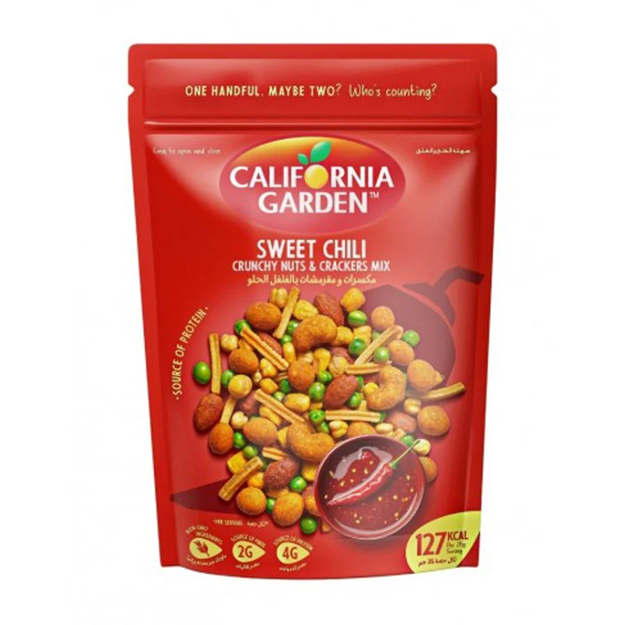 California Garden Sweet Chilli Crunchy Nuts and Cracker Mix 150g