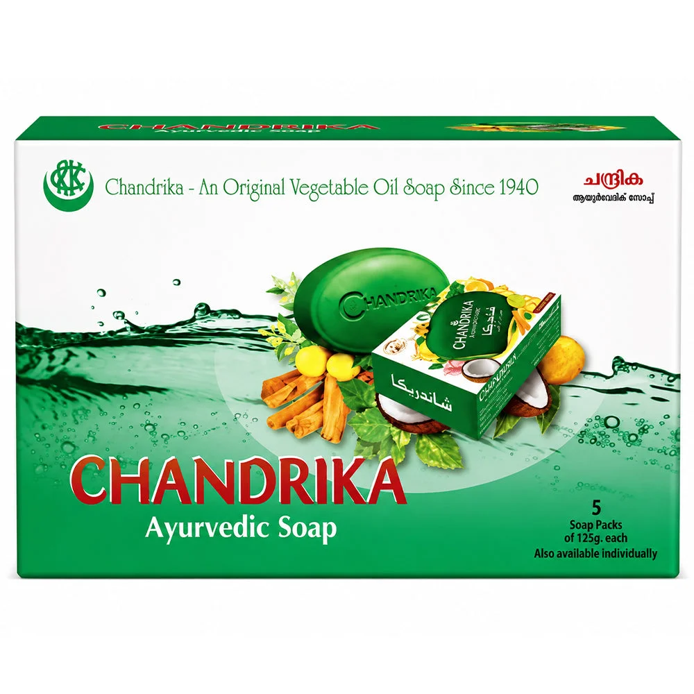 Chandrika Ayurvedic Soap 5 x 125g