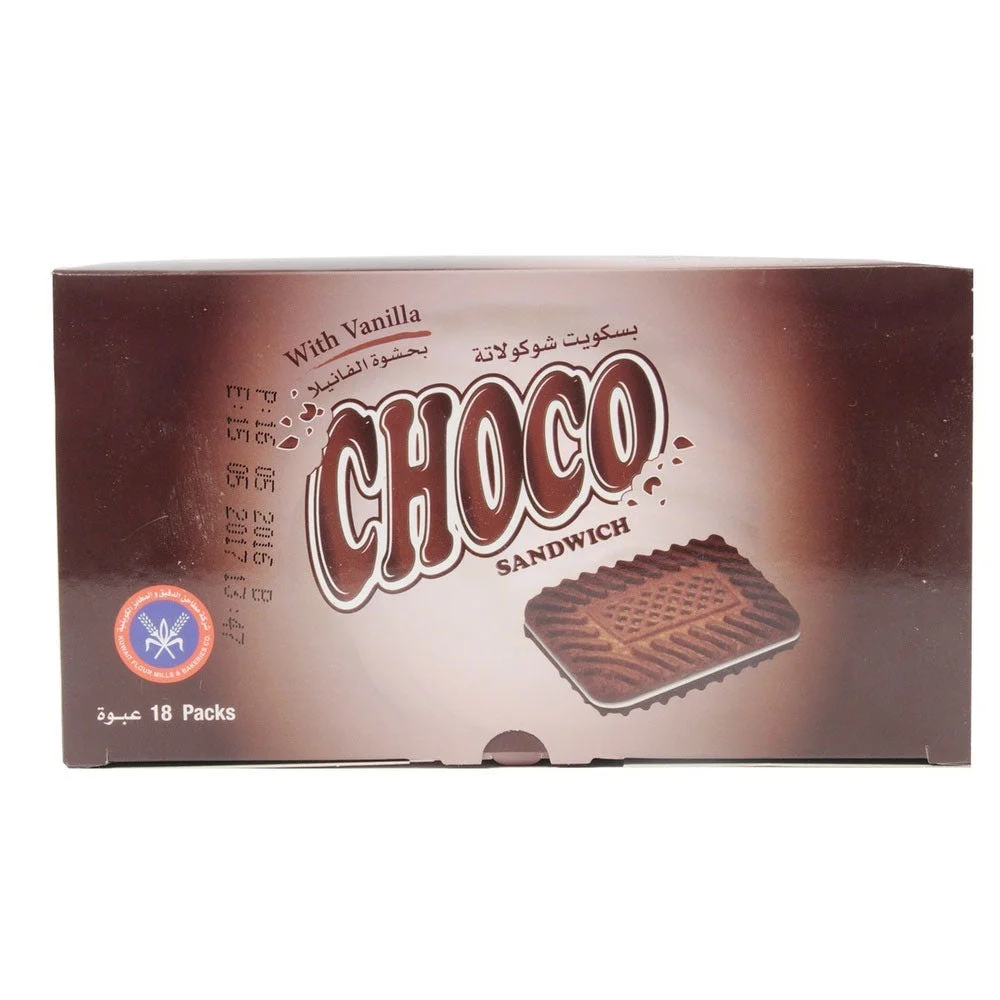 Choco Sandwich Biscuits with Vanilla Cream 18 Packs