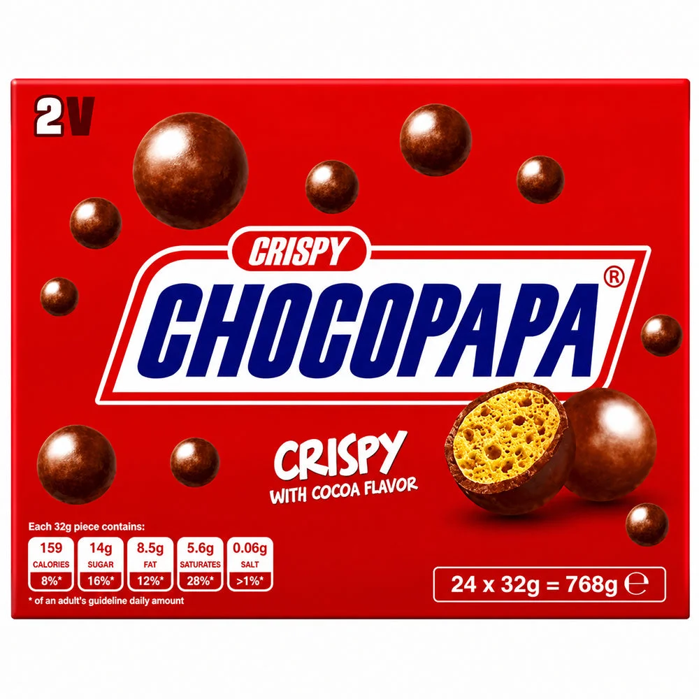 Chocopapa Crispy Cocoa Flavor Chocolate Balls 24 × 32g