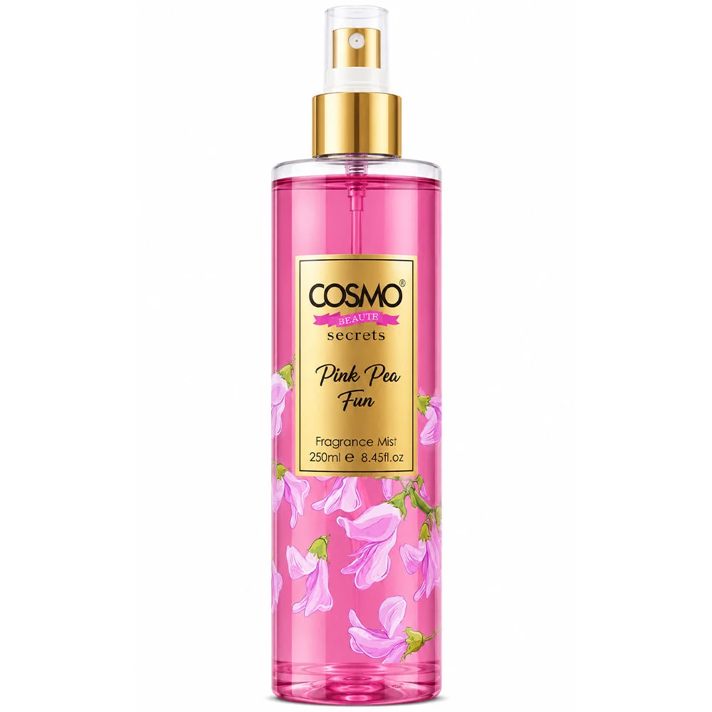 Cosmo Beaute Secrets Pink Pea Fun Fragrance Mist 250ml