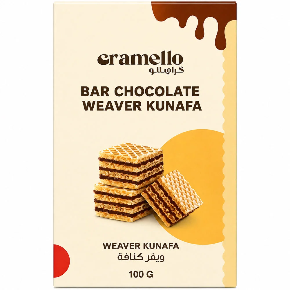 Cramello Weaver Kunafa Chocolate Bar 100g