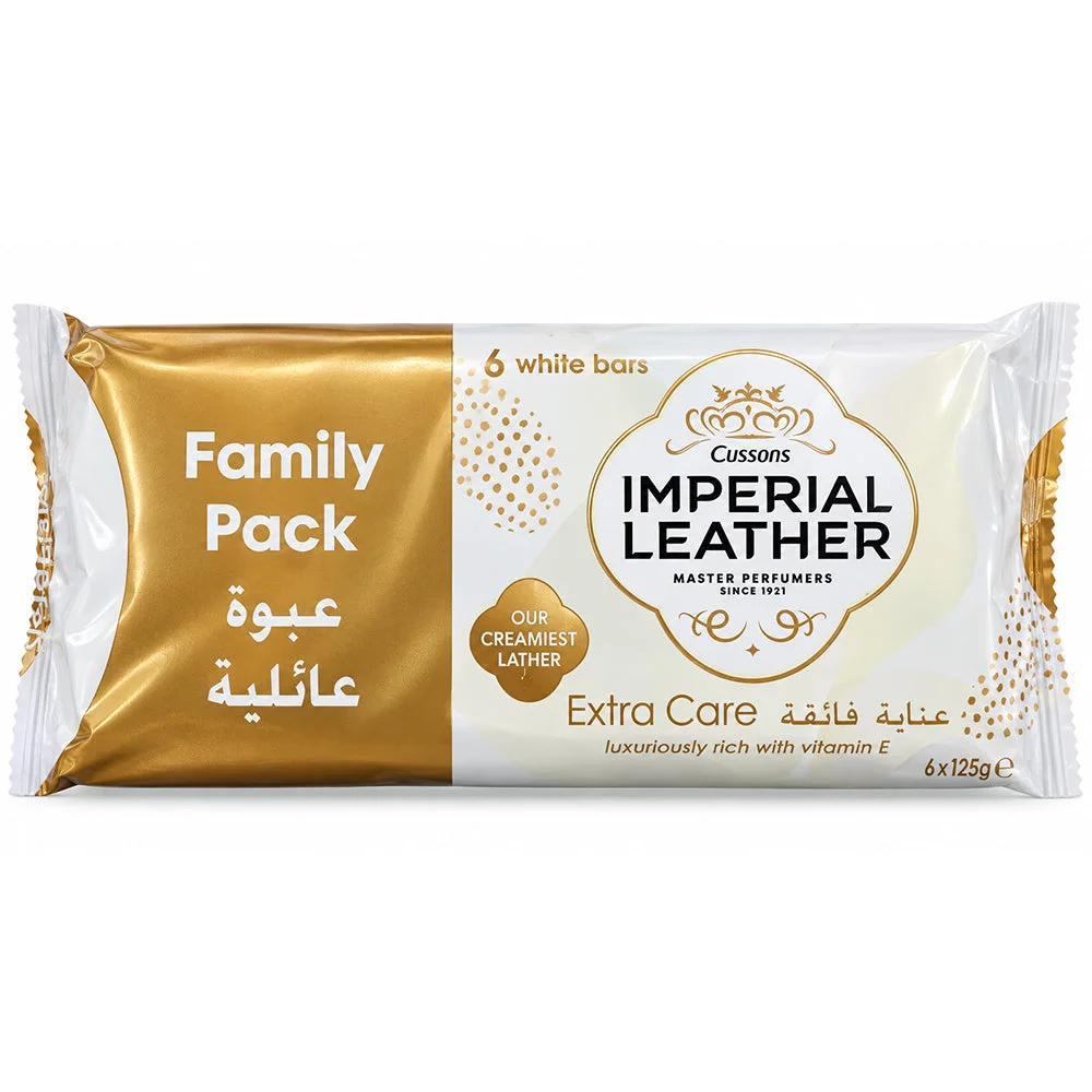 Cussons Imperial Leather Extra Care Soap with Vitamin E 6×125g