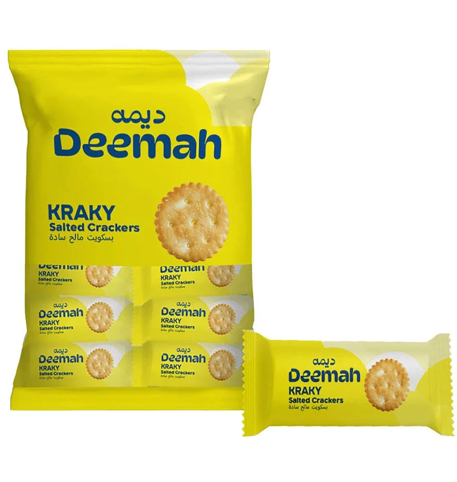 Deemah Kraky Salted Crackers 12 × 42g
