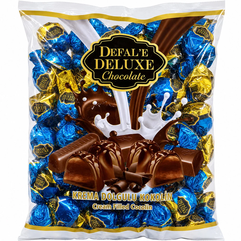 Defale Deluxe Cream Filled Chocolate Cocolin 1kg Blue