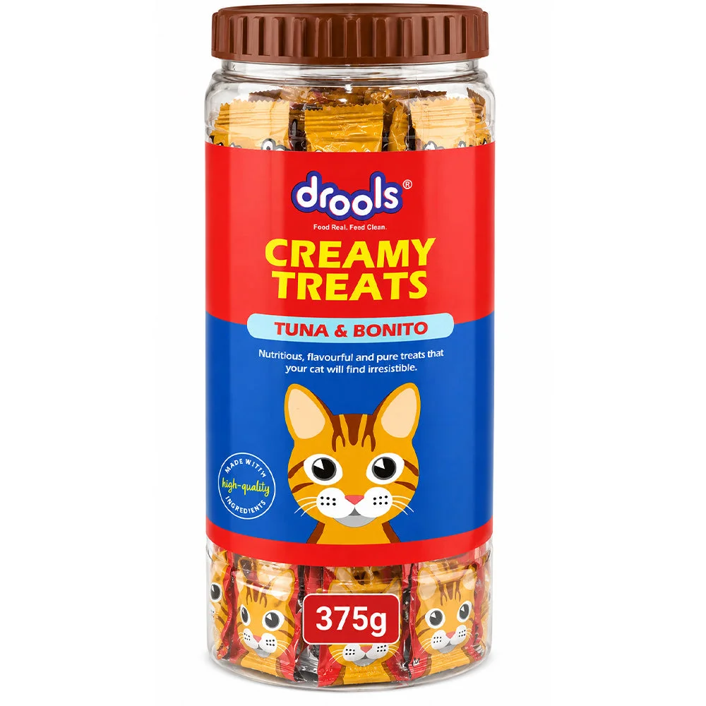 Drools Creamy Treats Tuna & Bonito Cat Treats 375g