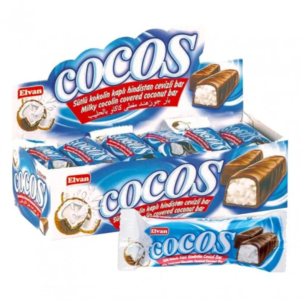 Elvan Cocos Milky Coated Coconut Bars 24 × 20 g