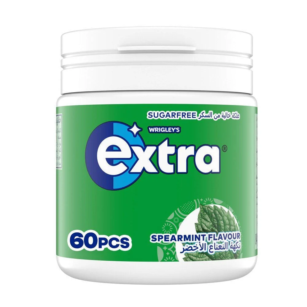 Wrigley's Extra Sugar Free Spearmint Flavour Chewing Gum 84g 60pcs