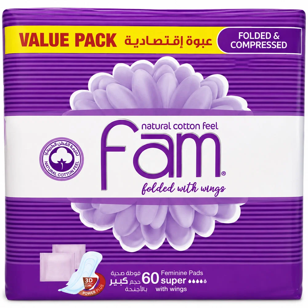 Fam Feminine Pads Super With Wings 60 PCS