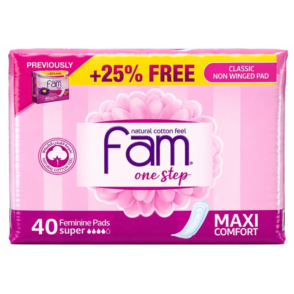 Fam One Step Maxi Comfort Super Pads 40 PCS