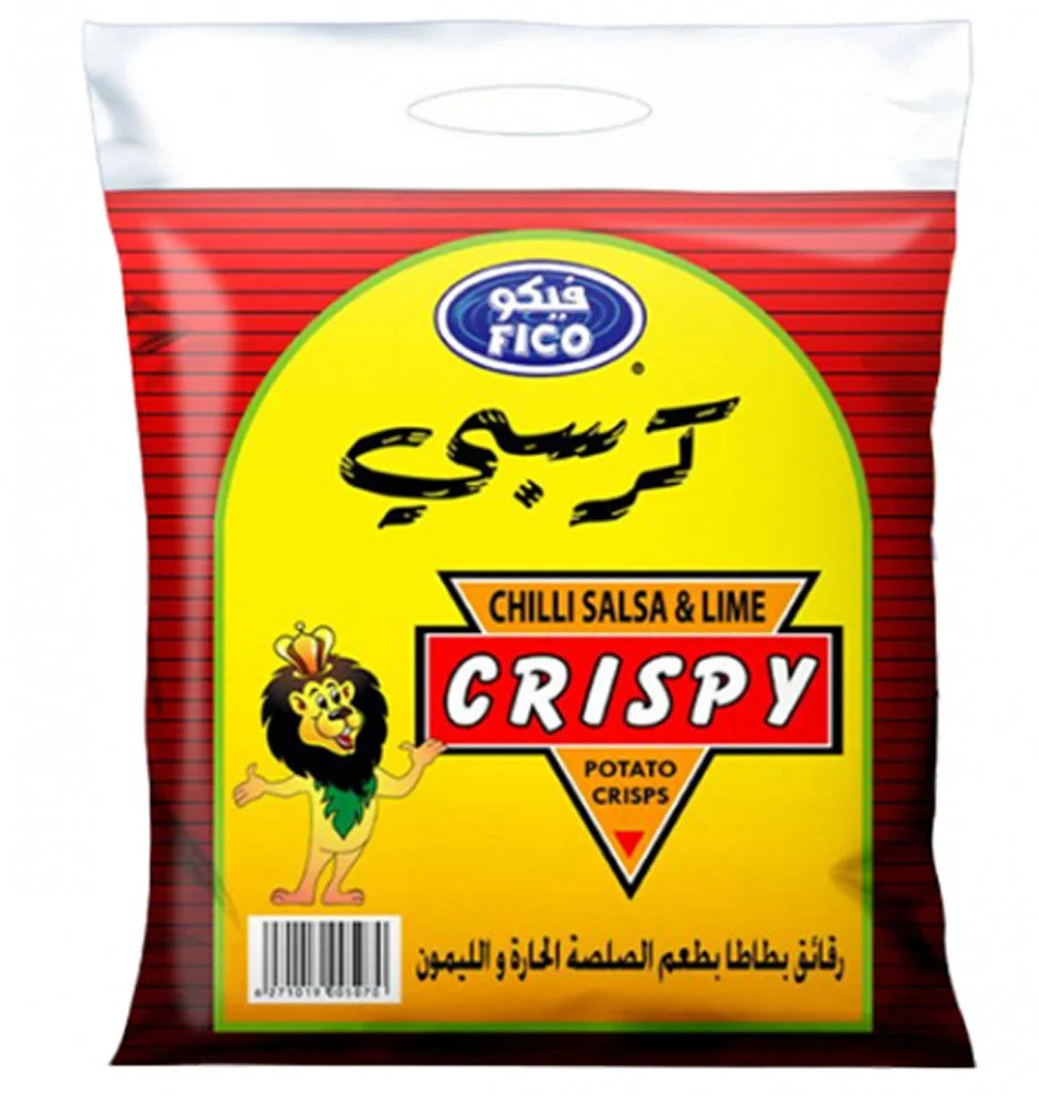 Fico Crispy Potato Chips Hot & Lemon Flavour 20pcs x 18g