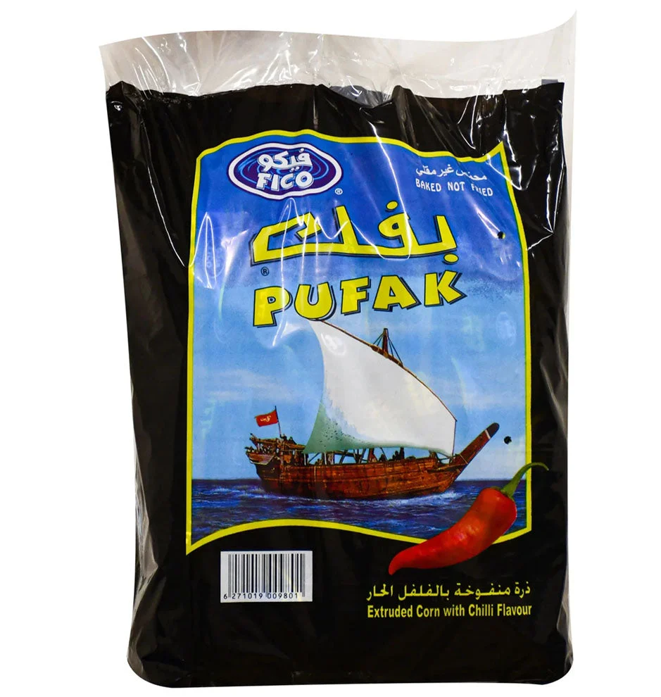 Fico Pufak Extruded Corn with Chilli Flavour 20 x 20 g