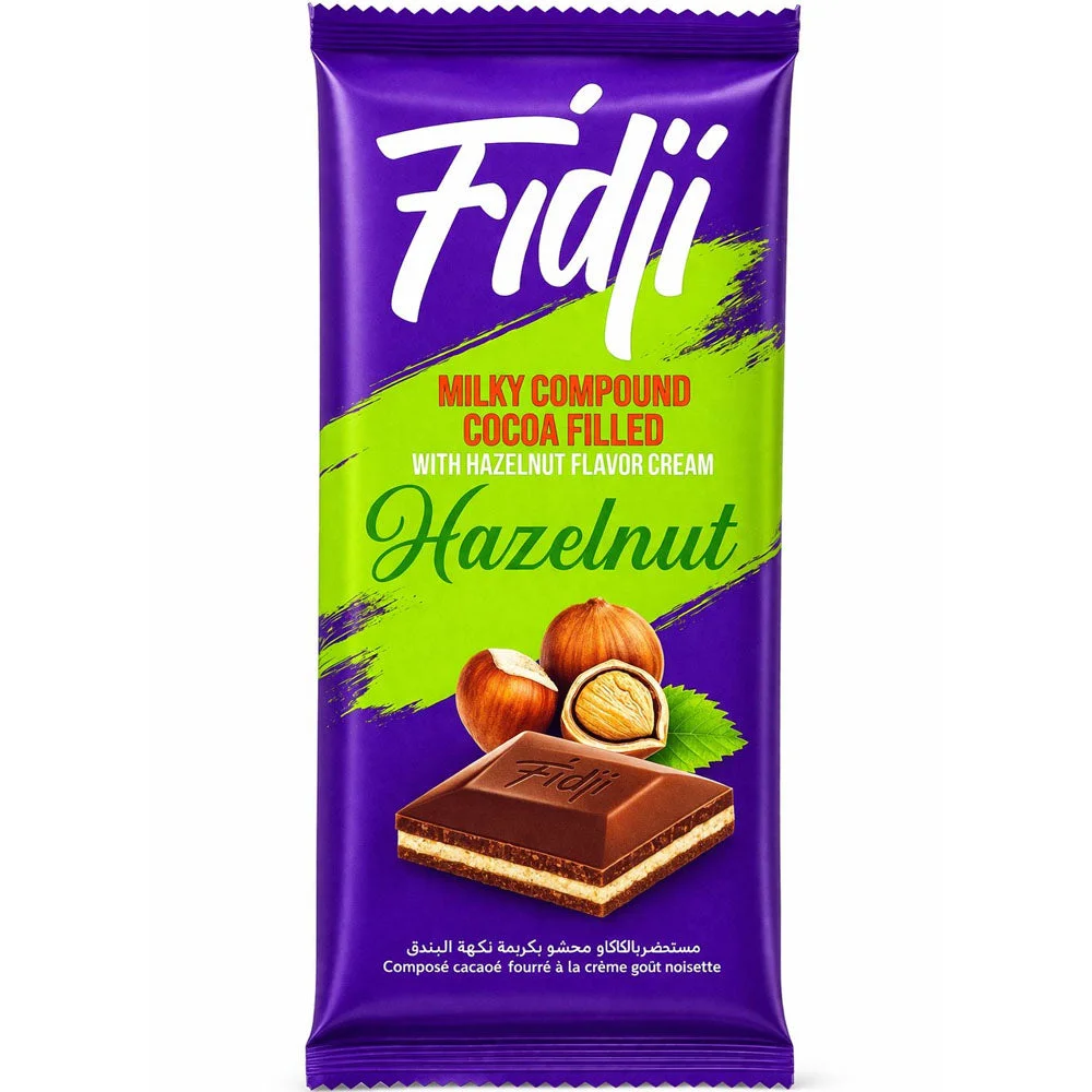 Fidji Hazelnut Chocolate Bar 90g