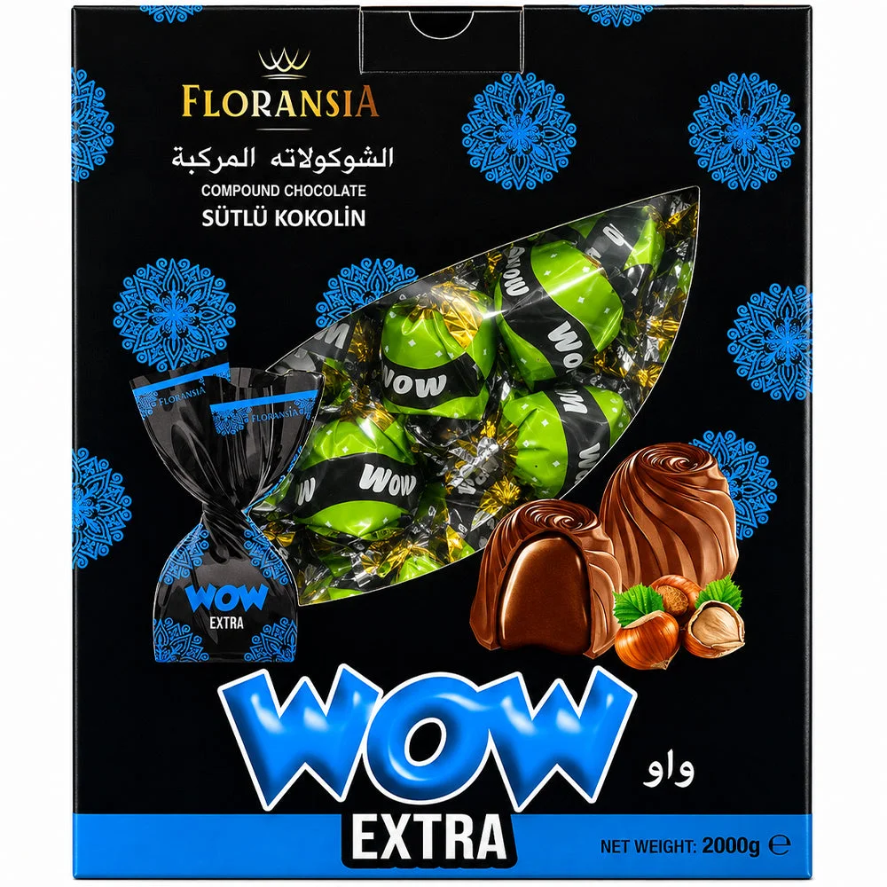 Floransia WOW Extra Compound Chocolate with Hazelnut 2000g