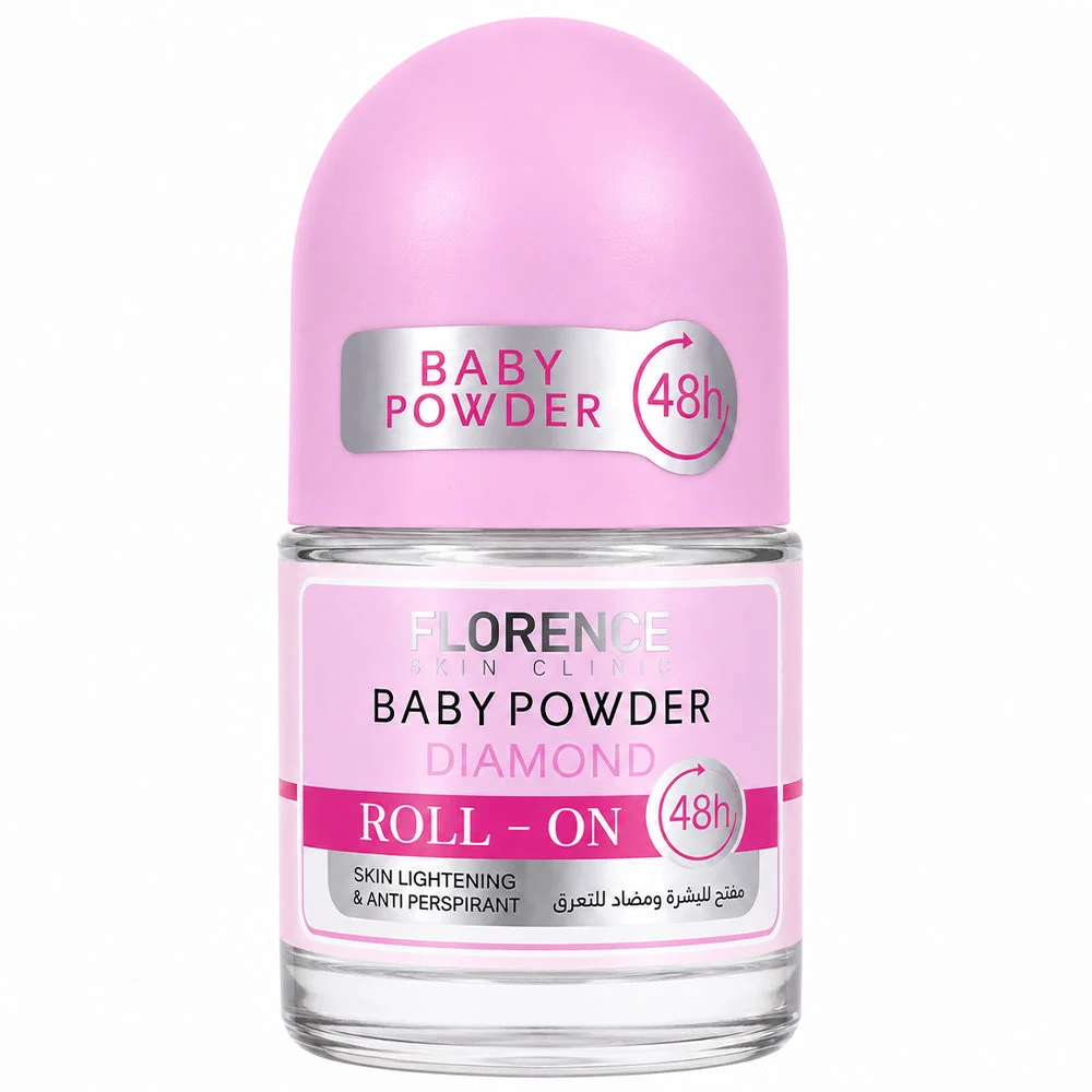 Florence Baby Powder Diamond Roll-On Deodorant 50ml