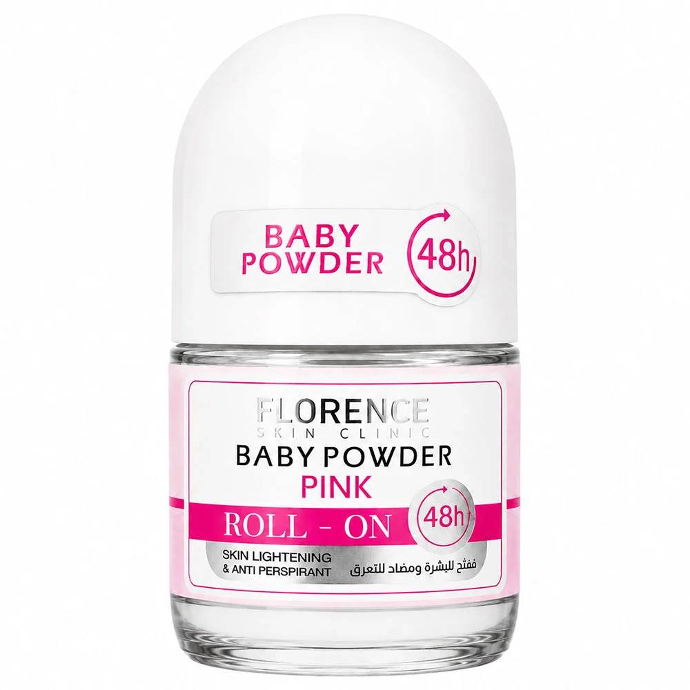 Florence Baby Powder Pink Roll-On Deodorant 50ml