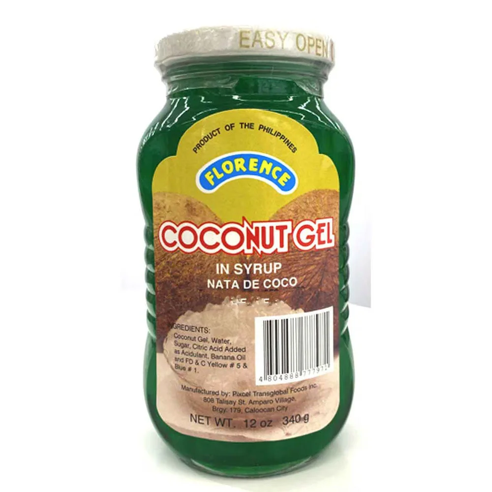 Florence Nata De Coco Green Coconut Gel 340g