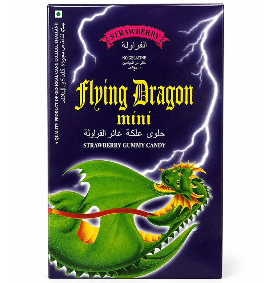 Flying Dragon Mini Strawberry Gummy Candy 15g x 36pcs