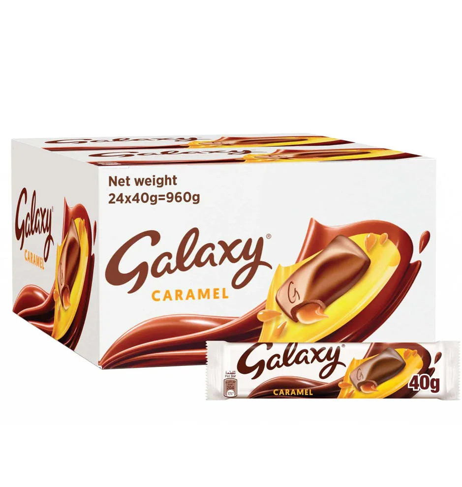Galaxy Caramel Chocolate Bars 40g x 24pcs