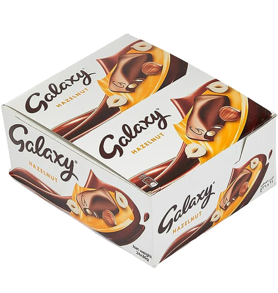 Galaxy Hazelnut Chocolate Bars 36g x 24pcs