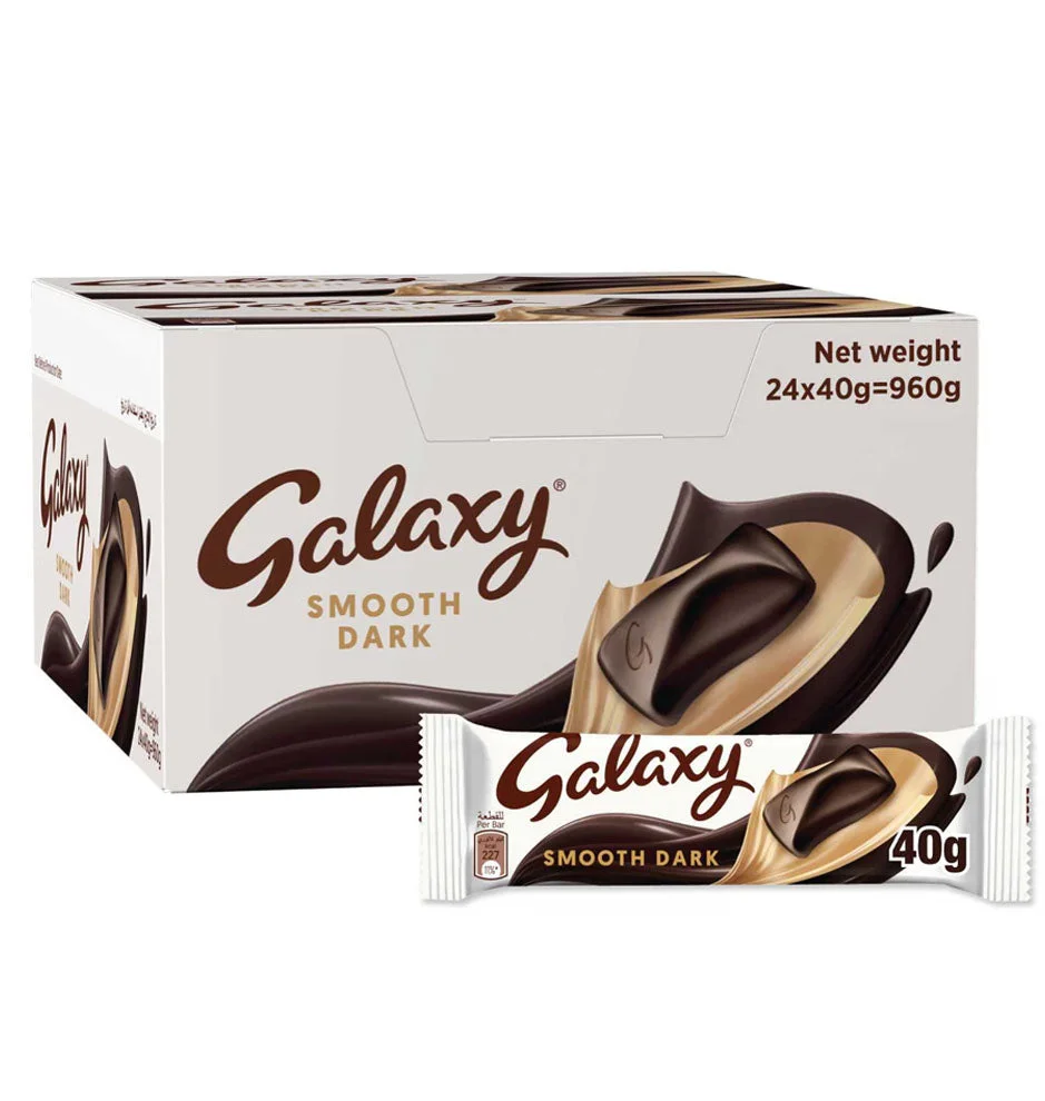 Galaxy Smooth Dark Chocolate Bars 40g x 24pcs