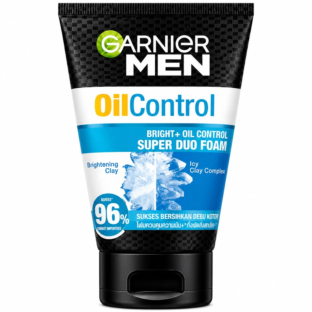 Garnier Men Oil Control Super Duo Foam 100ml