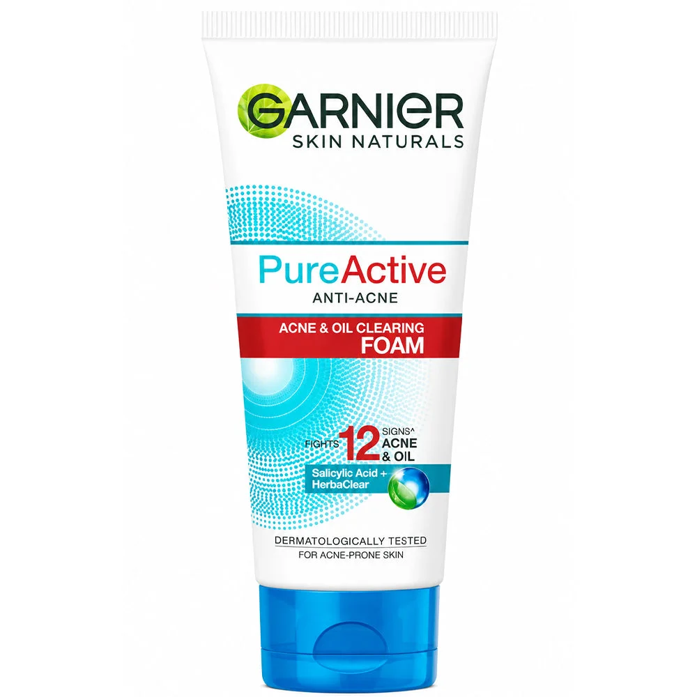 Garnier Pure Active Anti-Acne Acne & Oil Clearing Foam 100ml