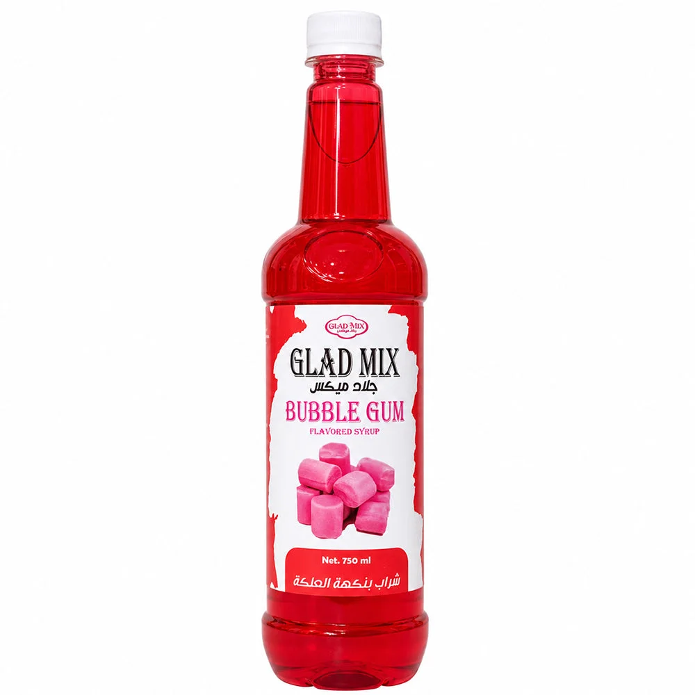 Glad Mix Bubble Gum Flavored Syrup 750ml