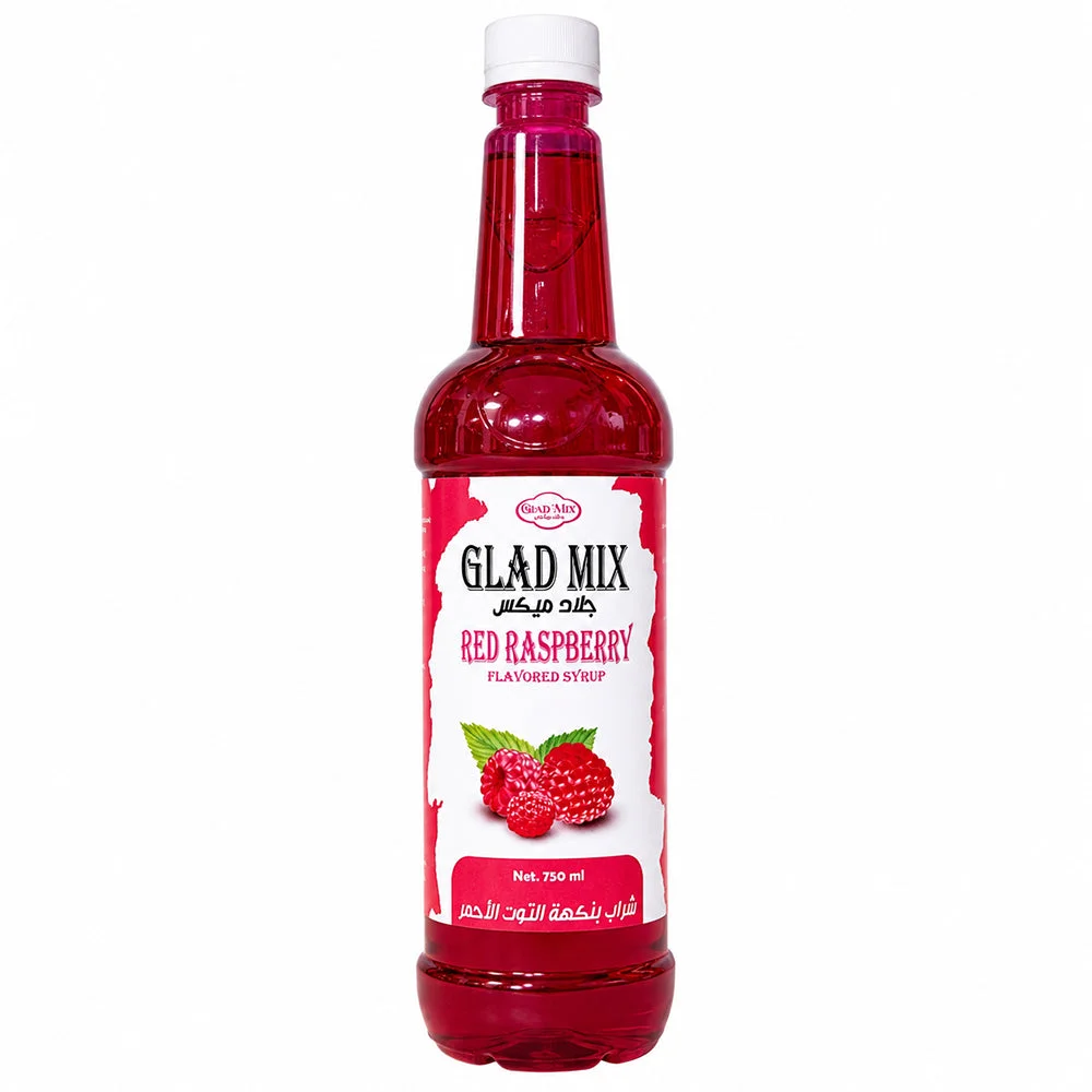 Glad Mix Red Raspberry Flavored Syrup 750ml