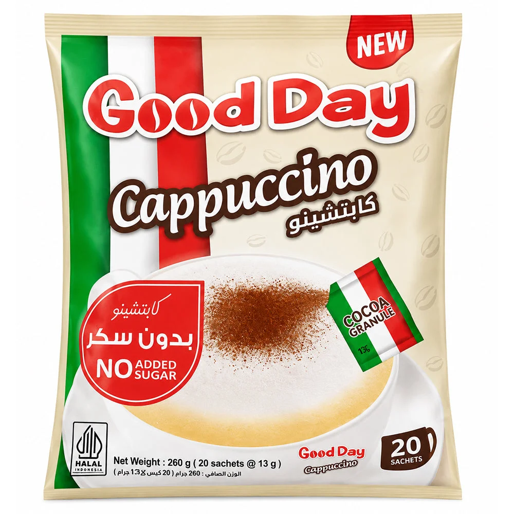 Good Day Cappuccino No Added Sugar 20 Sachets 260g
